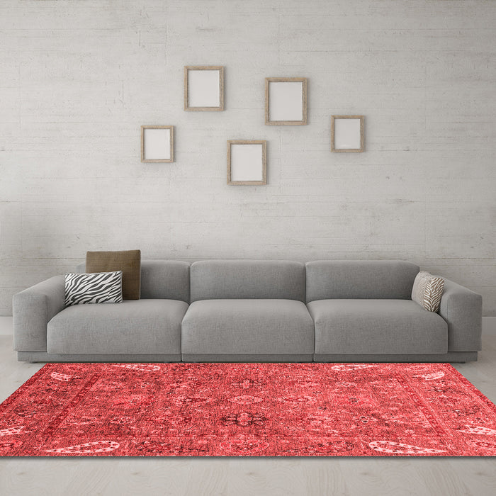 Traditional Red Washable Rugs