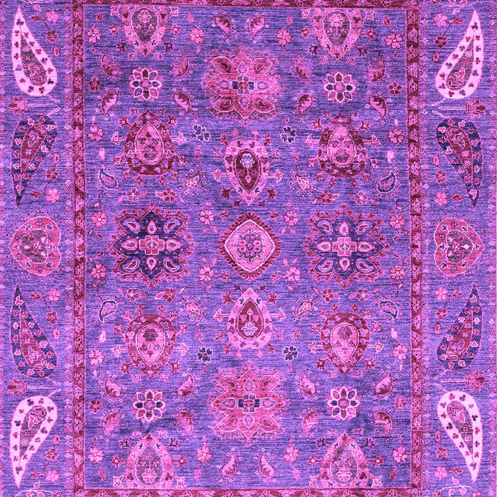 Machine Washable Oriental Purple Traditional Area Rugs, wshabs3737pur