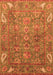 Oriental Orange Traditional Rug, abs3737org