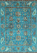 Oriental Light Blue Traditional Rug, abs3737lblu