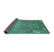 Sideview of Oriental Turquoise Traditional Rug, abs3737turq