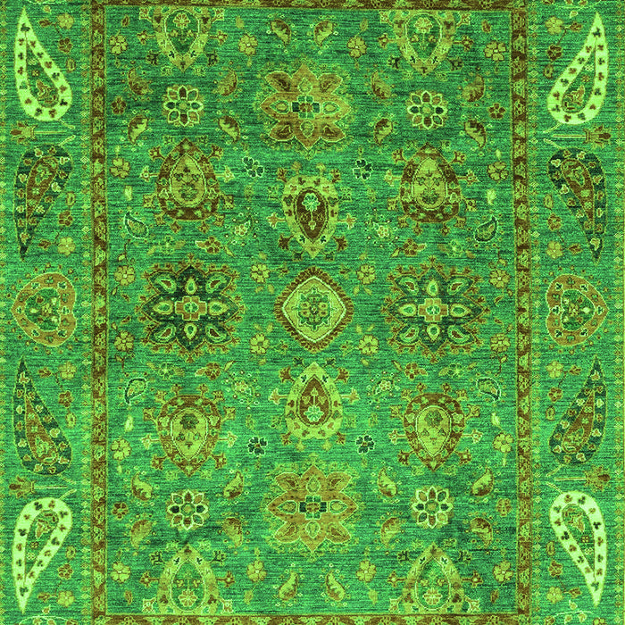 Oriental Green Traditional Rug, abs3737grn