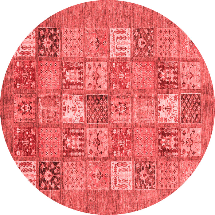 Machine Washable Abstract Red Modern Rug, wshabs3738red