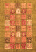 Abstract Orange Modern Rug, abs3738org