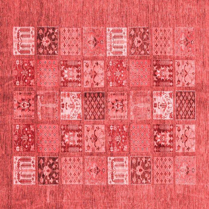 Machine Washable Abstract Red Modern Rug, wshabs3738red