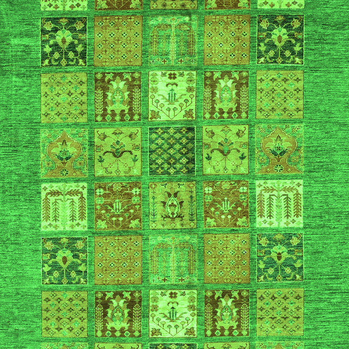 Machine Washable Abstract Green Modern Area Rugs, wshabs3738grn