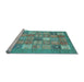 Sideview of Machine Washable Abstract Light Blue Modern Rug, wshabs3738lblu