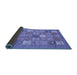 Sideview of Abstract Blue Modern Rug, abs3738blu