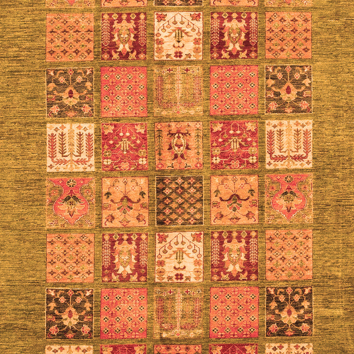 Machine Washable Abstract Orange Modern Area Rugs, wshabs3738org