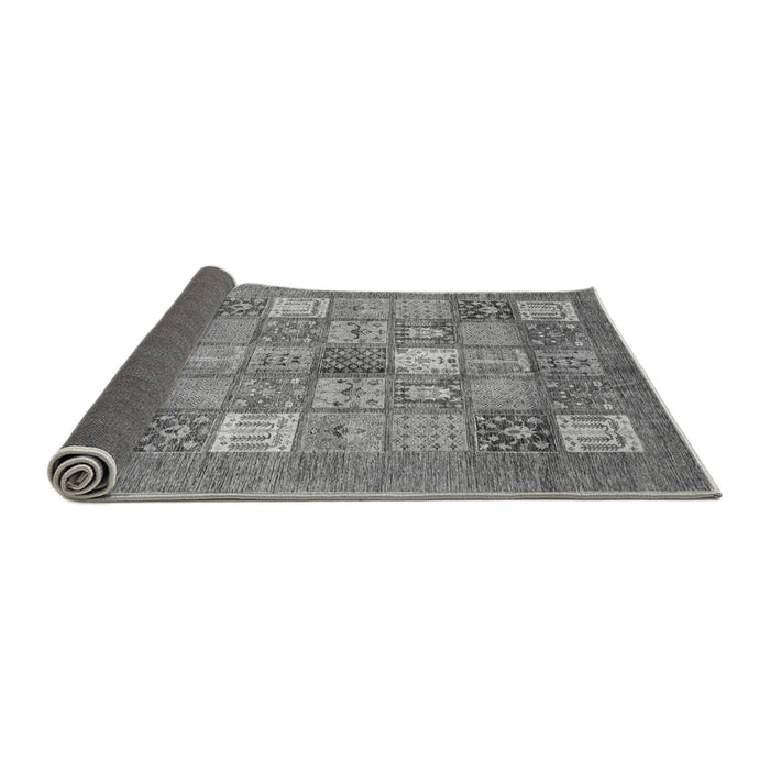 Sideview of Abstract Gray Modern Rug, abs3738gry