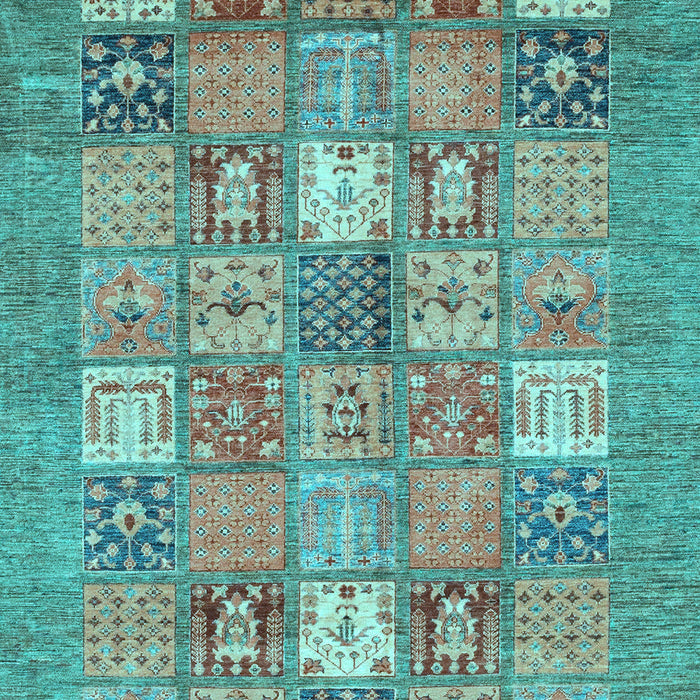 Abstract Light Blue Modern Rug, abs3738lblu