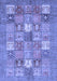 Abstract Blue Modern Rug, abs3738blu