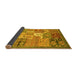 Sideview of Abstract Yellow Modern Rug, abs3739yw