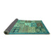 Sideview of Abstract Turquoise Modern Rug, abs3739turq