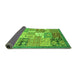 Sideview of Abstract Green Modern Rug, abs3739grn