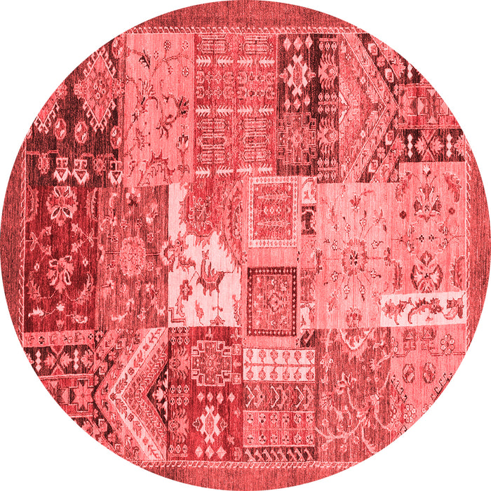 Abstract Red Modern Rug, abs3739red