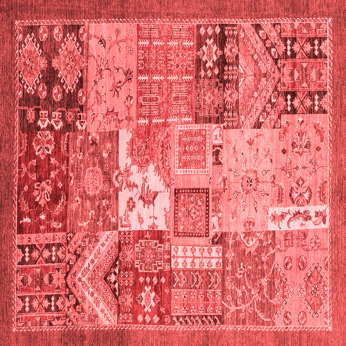 Abstract Red Modern Rug, abs3739red