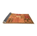 Sideview of Abstract Orange Modern Rug, abs3739org