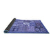 Sideview of Abstract Blue Modern Rug, abs3739blu