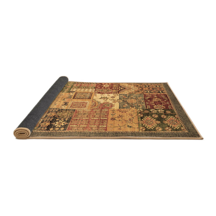 Sideview of Abstract Brown Modern Rug, abs3739brn
