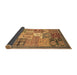 Sideview of Abstract Brown Modern Rug, abs3739brn