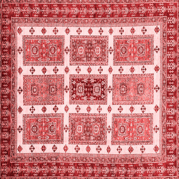 Abstract Red Modern Rug, abs373red