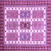 Square Abstract Purple Modern Rug, abs373pur