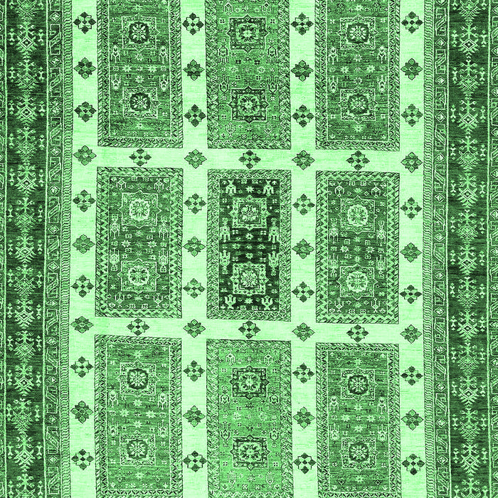 Machine Washable Abstract Emerald Green Modern Area Rugs, wshabs373emgrn