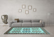 Machine Washable Abstract Light Blue Modern Rug in a Living Room, wshabs373lblu