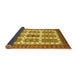 Sideview of Abstract Yellow Modern Rug, abs373yw