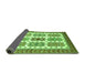 Sideview of Abstract Green Modern Rug, abs373grn