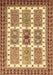 Machine Washable Abstract Brown Modern Rug, wshabs373brn