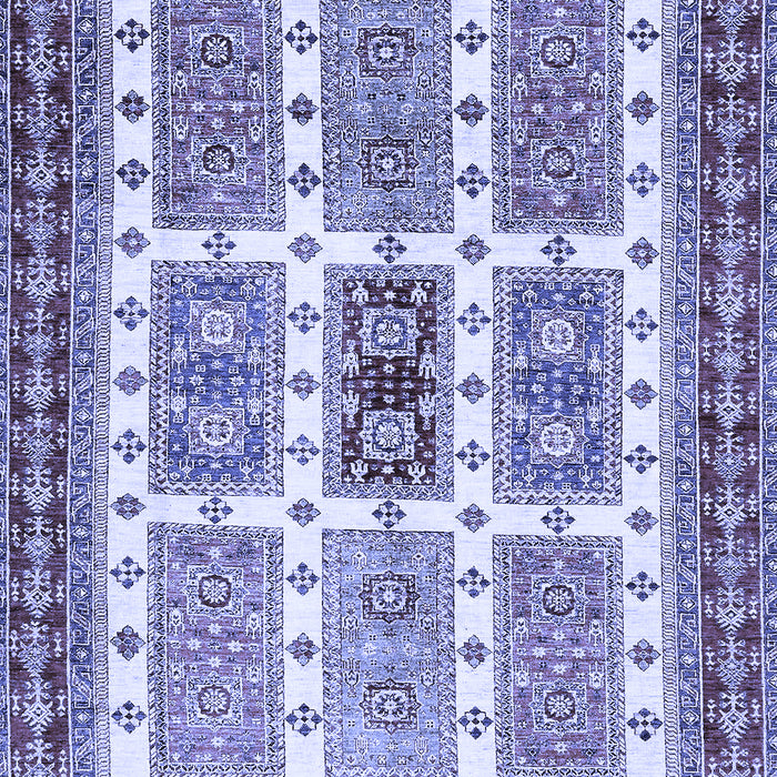 Abstract Blue Modern Rug, abs373blu