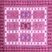 Square Machine Washable Abstract Pink Modern Rug, wshabs373pnk