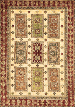 Abstract Brown Modern Rug, abs373brn