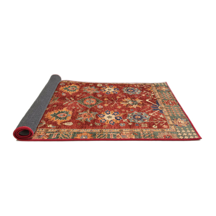 Sideview of Abstract Red Oriental Rug, abs3740