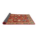 Sideview of Abstract Red Oriental Rug, abs3740