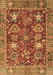 Machine Washable Oriental Brown Traditional Rug, wshabs3740brn