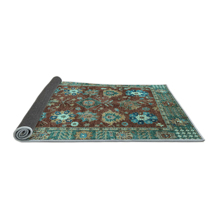 Sideview of Oriental Light Blue Traditional Rug, abs3740lblu