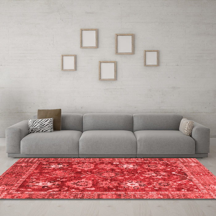 Traditional Red Washable Rugs