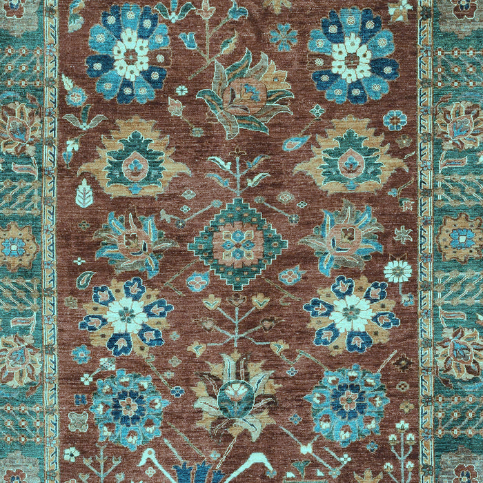 Oriental Light Blue Traditional Rug, abs3740lblu