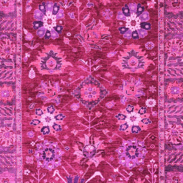 Machine Washable Oriental Pink Traditional Rug, wshabs3740pnk