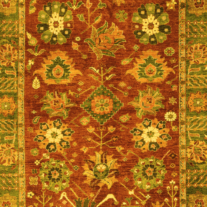 Oriental Yellow Traditional Rug, abs3740yw