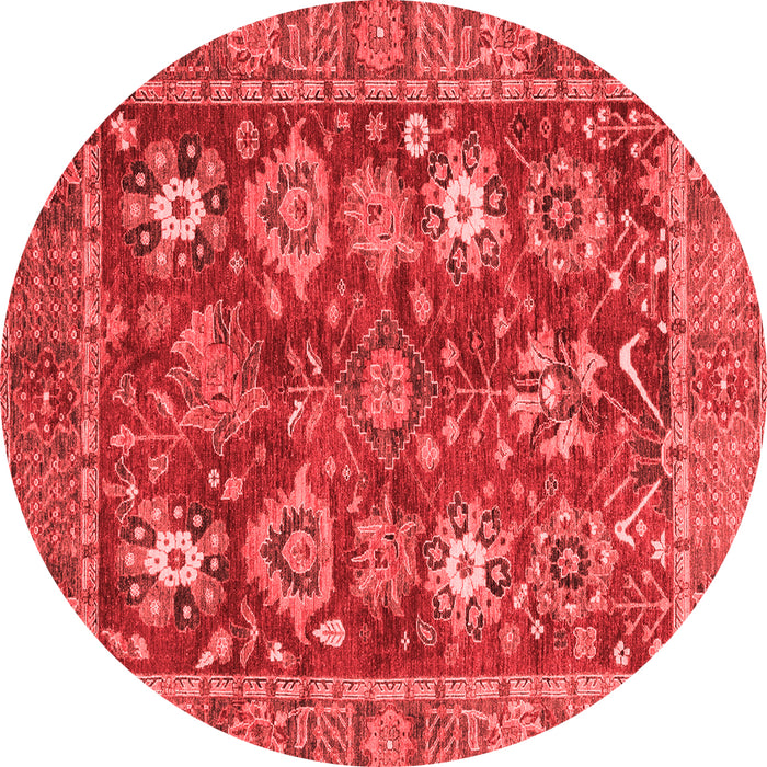 Machine Washable Oriental Red Traditional Rug, wshabs3740red