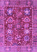 Machine Washable Oriental Purple Traditional Area Rugs, wshabs3740pur