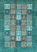 Abstract Light Blue Modern Rug, abs3741lblu