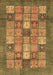 Abstract Brown Modern Rug, abs3741brn