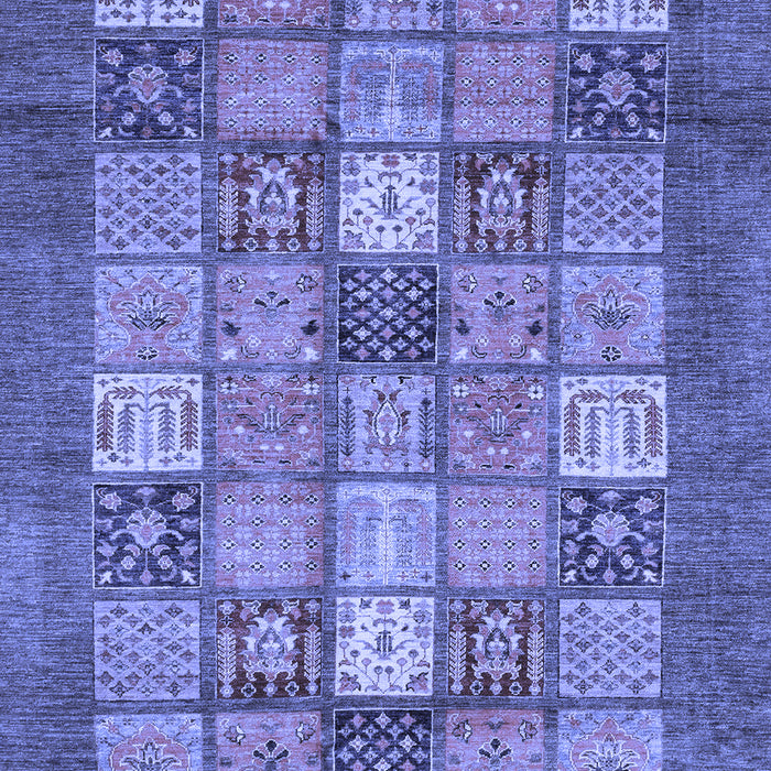 Machine Washable Abstract Blue Modern Rug, wshabs3741blu