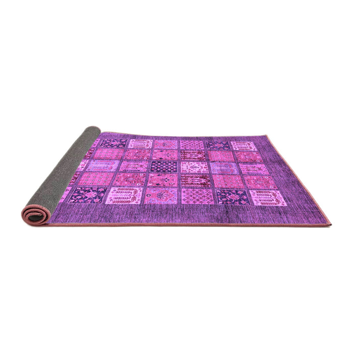 Sideview of Abstract Purple Modern Rug, abs3741pur