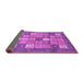 Sideview of Abstract Purple Modern Rug, abs3741pur